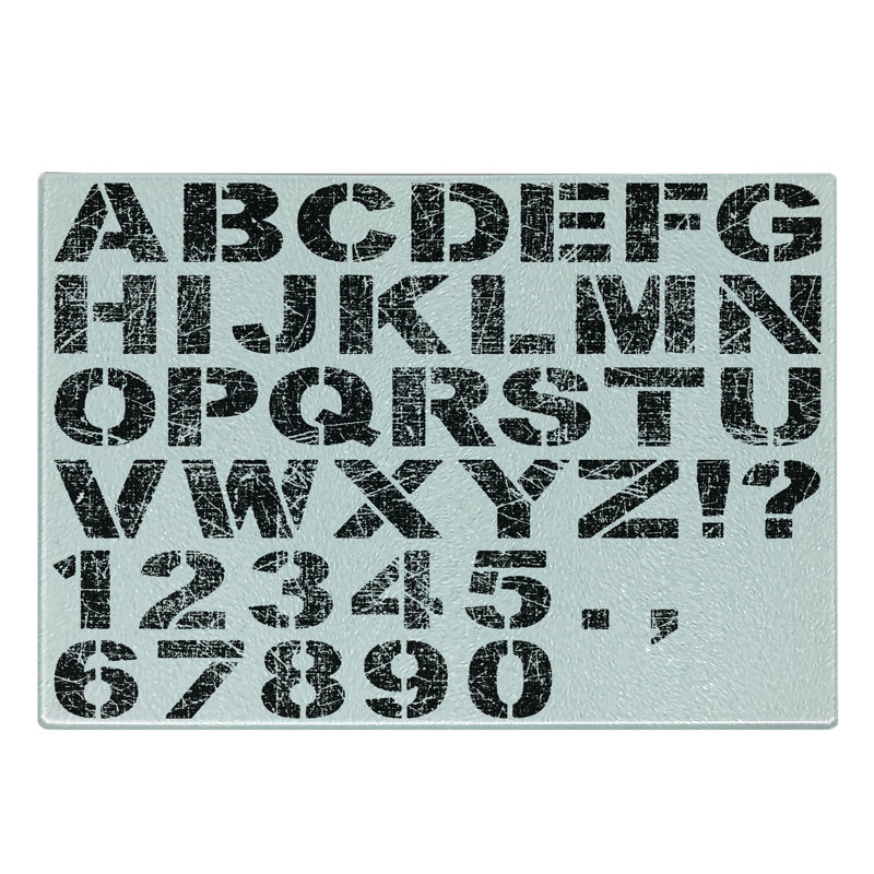 Planche à découper en verre trempé Ambesonne