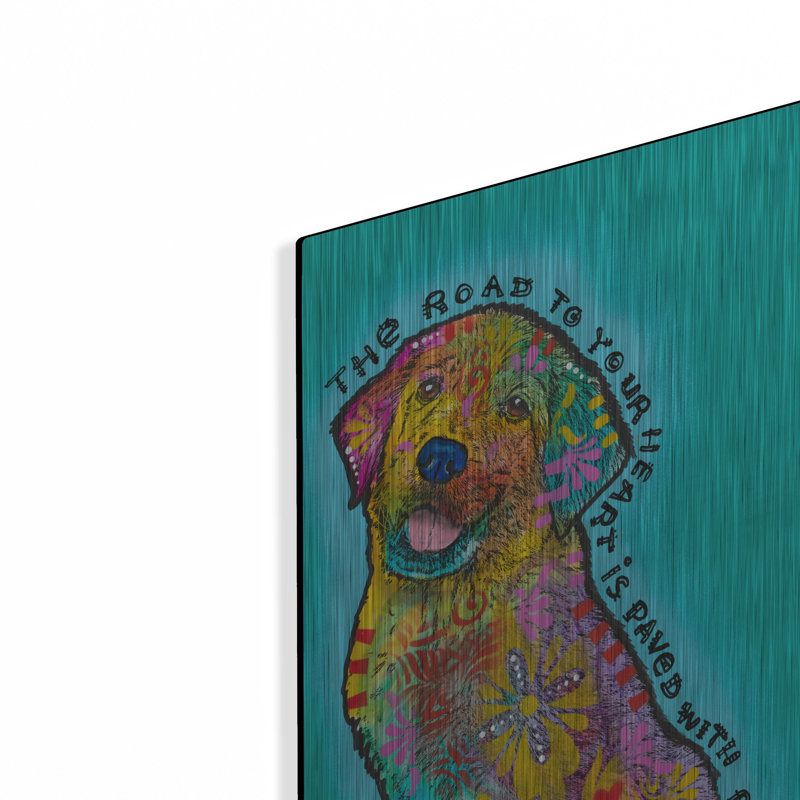 Lark Manor ™ «Road To Your Heart» par Dean Russo, art mural en métal, H 24 po x l 16 po