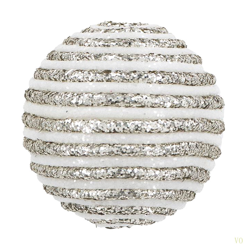 Ensemble de 12 décorations en forme de boule de Noël suspendue en plastique D3.9 "
