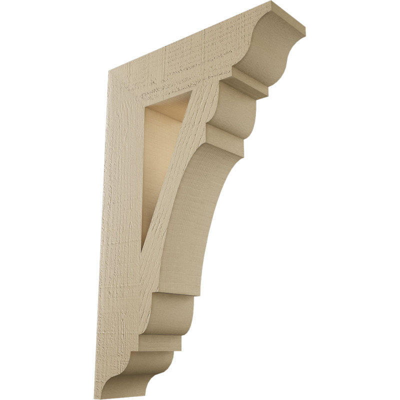 Support en bois de cèdre brut olympique Traditional, H 32 po x l 5,5 po x P 20 po