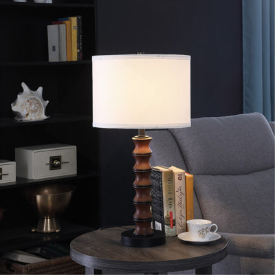 Lampe de table moderne 27,5 po In Coastal Littoral Wood Insp