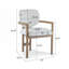 Ensemble de 2 chaises de salle à manger avec accoudoirs rembourrés et une capacité de poids de 300 lb.-1873593366-1849287133