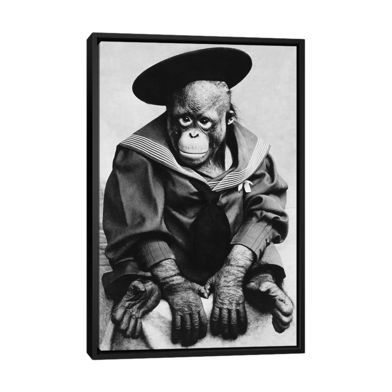 Wrapped Canvas Print, 26" H x 18" W x 1.5" D, Black Floater Framed Canvas, No Mat