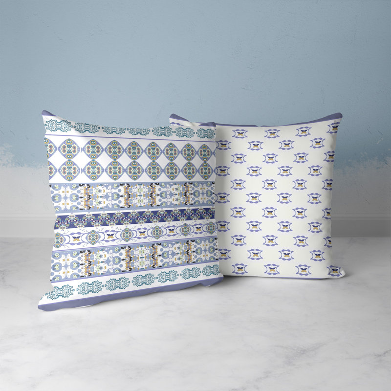 Housse et insert de coussin décoratif intérieur / extérieur Petal Pathway, 16 po x 16 po