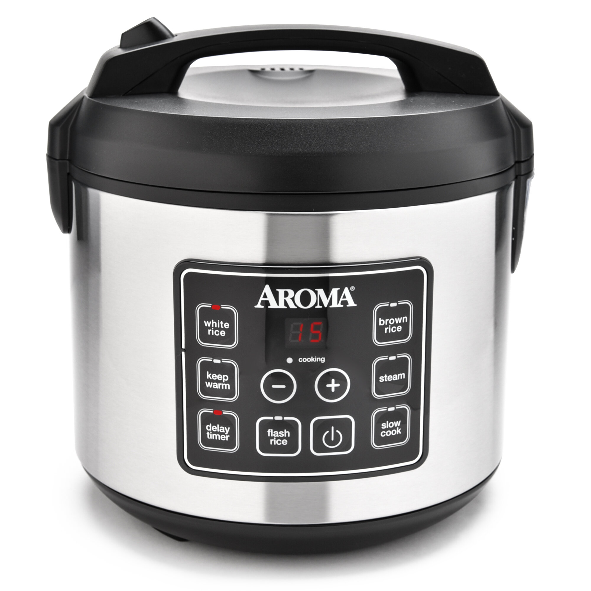 Aroma 5 Qt. Cool Touch Digital Slow Cooker, Food Steamer and Rice Cooker