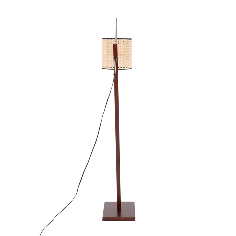 Lampe sur pied contemporaine, Beige
