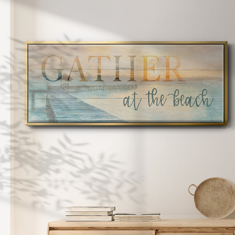«Gather at», toile encadrée