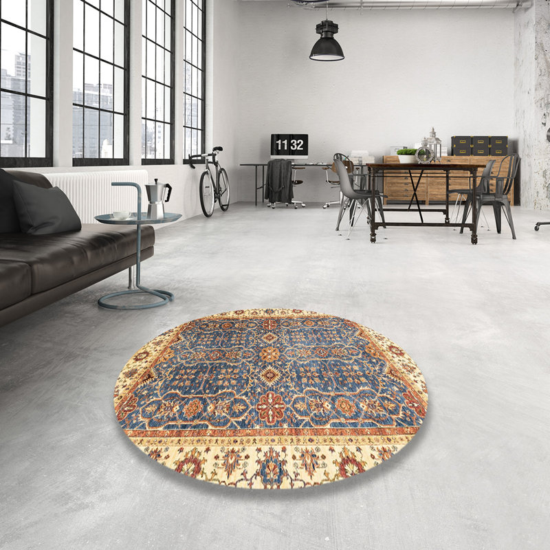 Abstract Indoor Rug, Round 8'