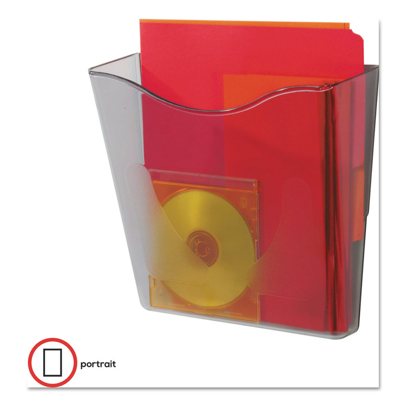 Deflect-o® Euro-Style DocuPocket® Portrait Wall Fi PVC / Vinyl Hanging Files Open