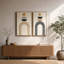Ensemble d'art mural encadré géométrique Boho