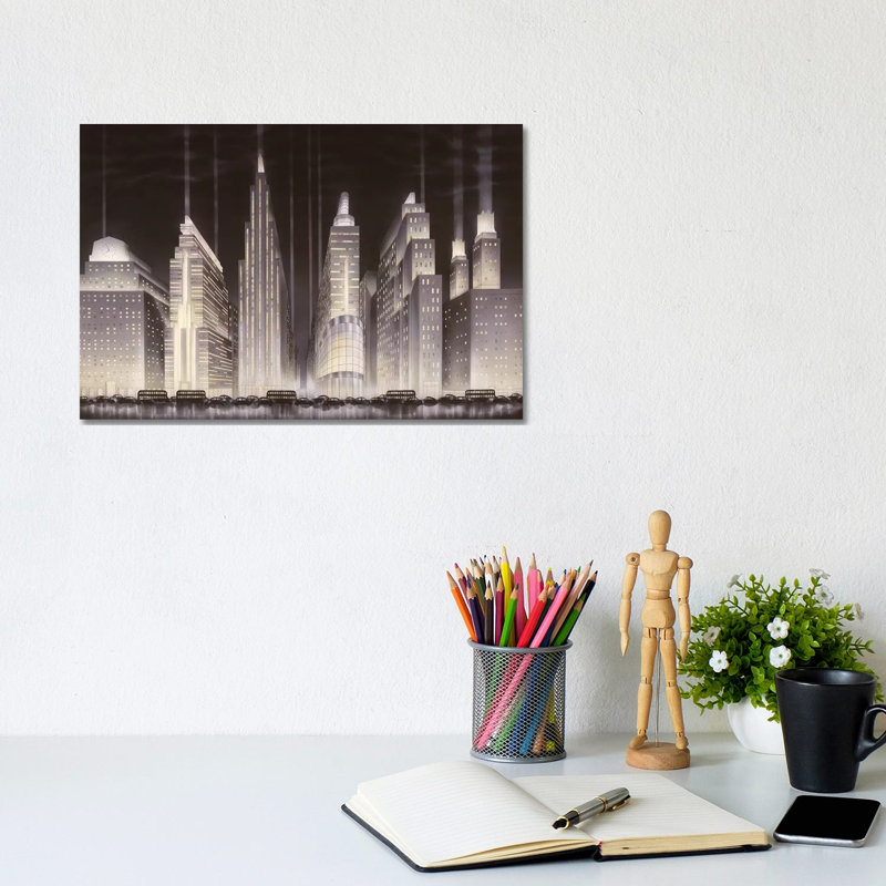 Boulevard by Robert Hoppe - Wrapped Canvas Gallery-Wrapped Canvas Giclée, 20.32 cm H x 30.48 cm W