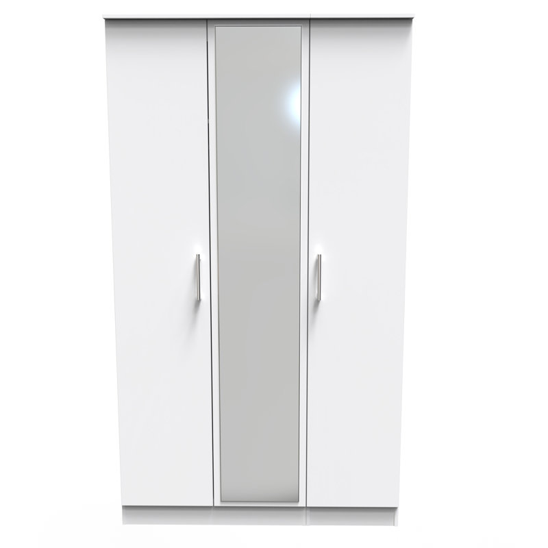 Fully Assembled Devon 1 Door Wardrobe, White