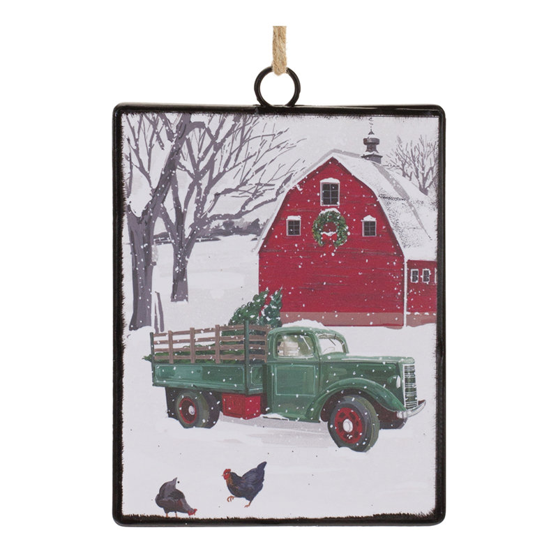 6.25'' Glass Holiday Shaped Ornament