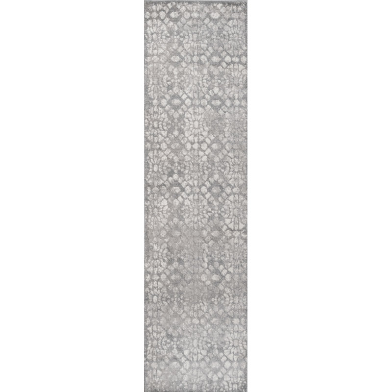 Tapis gris Roma, Tapis de couloir 2 pi 2 po x 8 pi