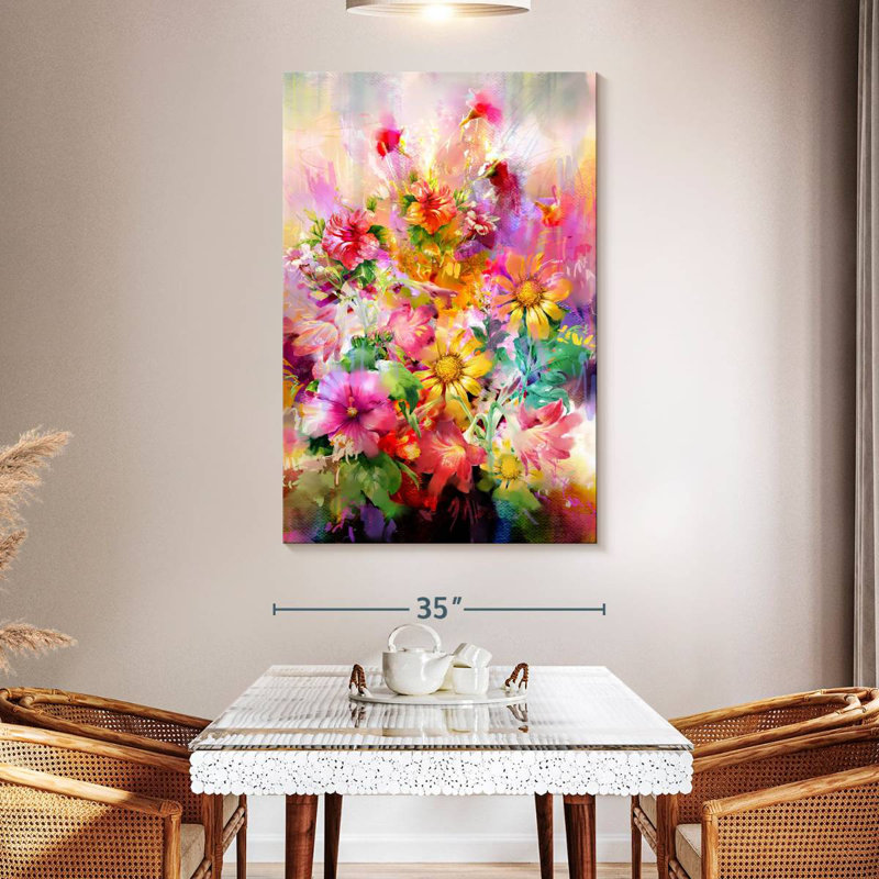 Fleurs Harnek, H 51 po x l 34 po