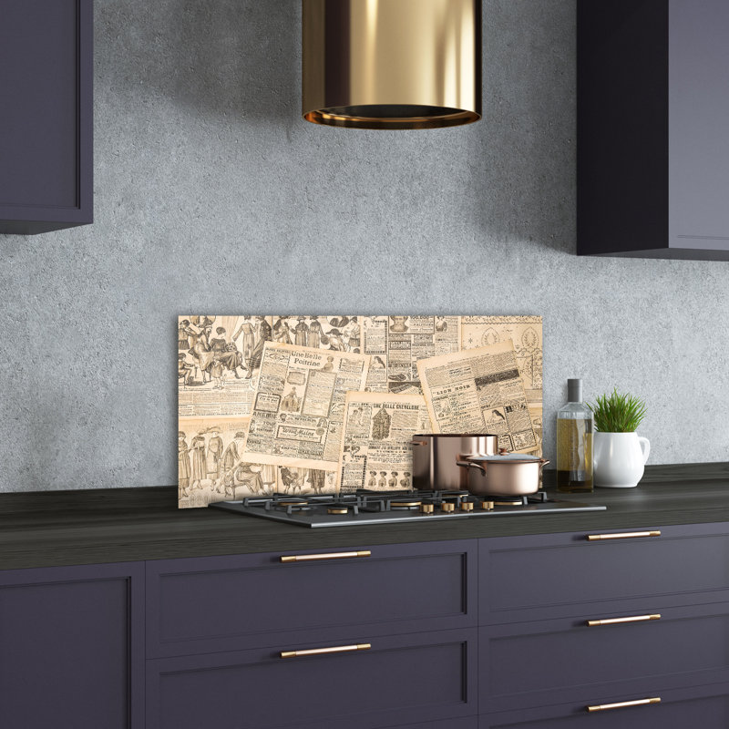Coltson 50cm W x 100cm L Glass Peel and Stick Panel