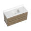 Meuble-lavabo mural flottant avec lavabo simple 48 po Melihcan