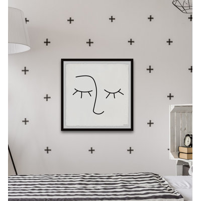 Just a Face 1 Piece Single Picture Frame Wall Art