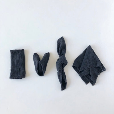 Cotton Napkins – Charcoal (Set of 4)