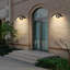 Aedan Black Integrated LED Outdoor Wall Light Built-in Motion Sensor-1788490253