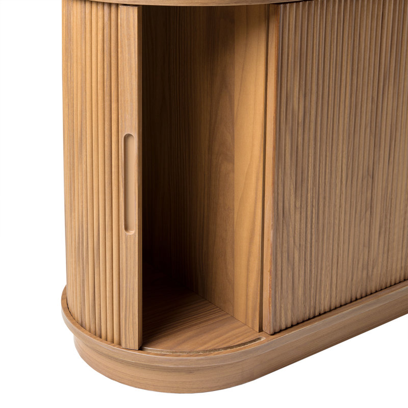 Meuble télé avec cheminée Draged, Moka, 70"