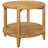 Round Solid Wood Side End Table
