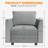 Armrest Module For Modular Sofa Sectional Couch,One Pair Of Left And Right Armrests For Combination Sofa