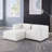 Modular Sofa BEIGE Chenille Fabric