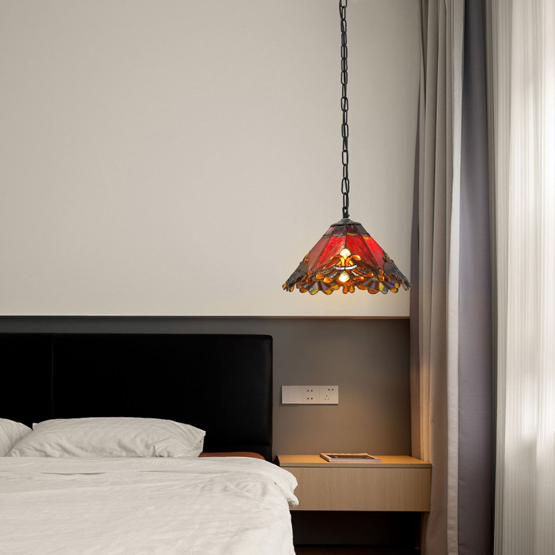 Luminaire suspendu à hauteur réglable Tiffany