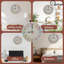 Horloge-Face-Flocons de neige-Perles