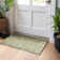 Machine Washable Indoor/Outdoor Xhevrie Olive Rug