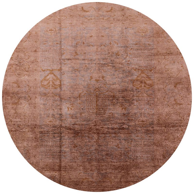 Tapis brun, Rond 5 pi