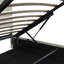 Caddo Velvet Upholstered Bed With Hydraulic Lever, Functional Storage Bed, Rivet Decoration-931264006-891638630