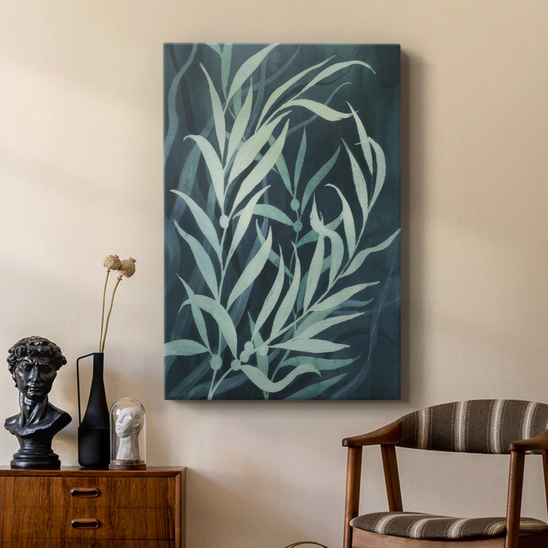 Deep Blue Forest I - galerie Cavas sur mesure, H 18 po x l 12 po