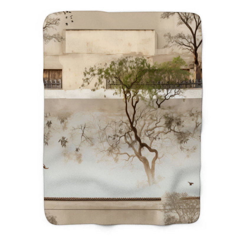 Ancien bâtiment - couverture Sherpa de qualité supérieure 1 pièce, Lit simple