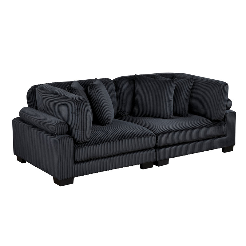 Causeuse Hocking Moudular, Noir