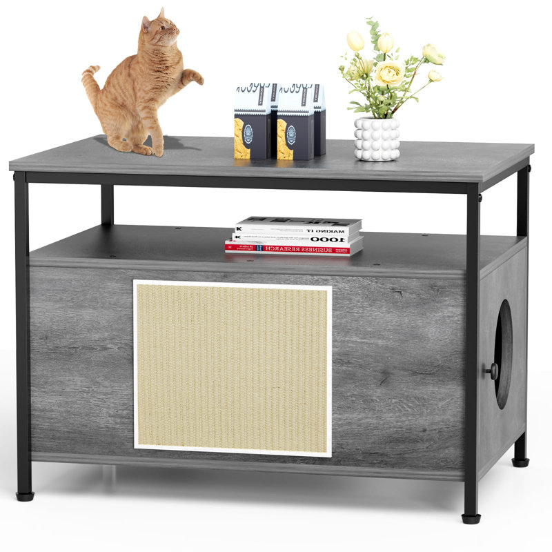 Litter Box Enclosure, Grey