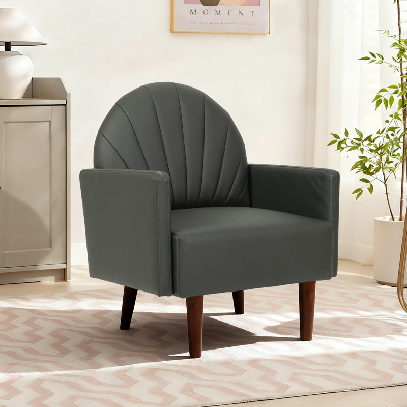 Un fauteuil d'appoint contemporain, Vert foncé
