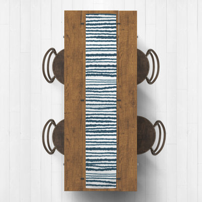 Alue Rectangle Striped Polyester Table Runner
