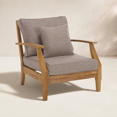 Clairmont Teak Patio Lounge Chair