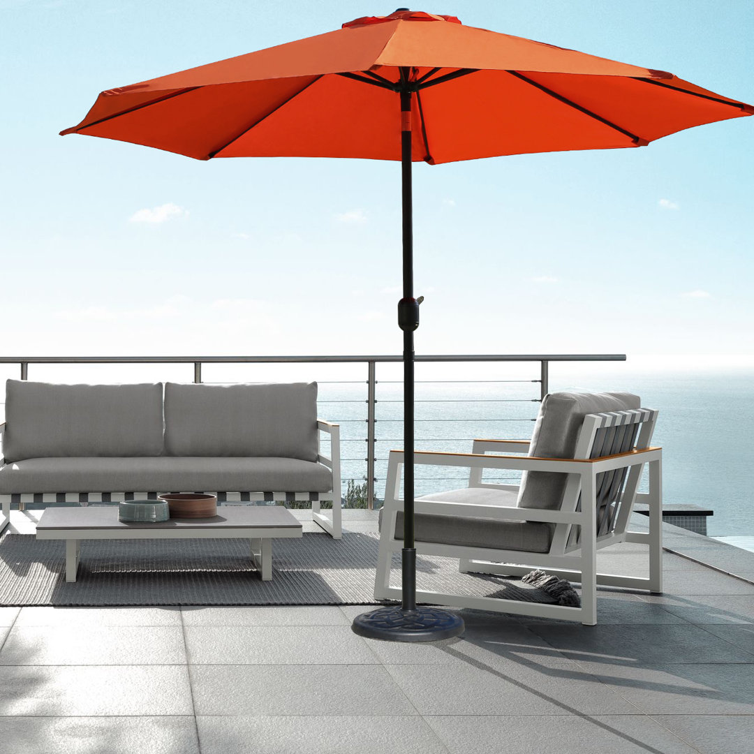 Mushtaaq 107.87'' Market Umbrella Arlmont & Co.