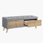 Banc de rangement en lin Devhan-187989174