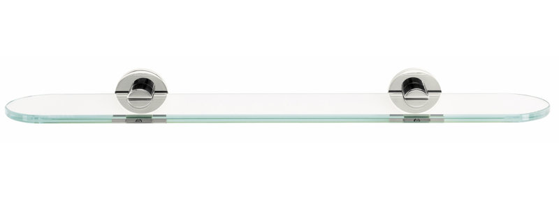 Wall Shelf, Polished Chrome, 2" H x 24" W x 5" D