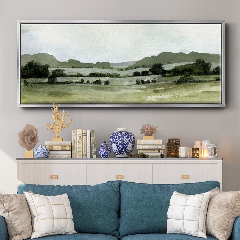 Vert Landscape III- Framed Canvas