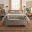 Banc de rangement moderne rembourré avec coussins, banc de chambre en chenille avec côtés incurvés-680902897