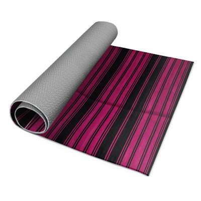 Tapis intérieur / extérieur mauve HorizontalStripes