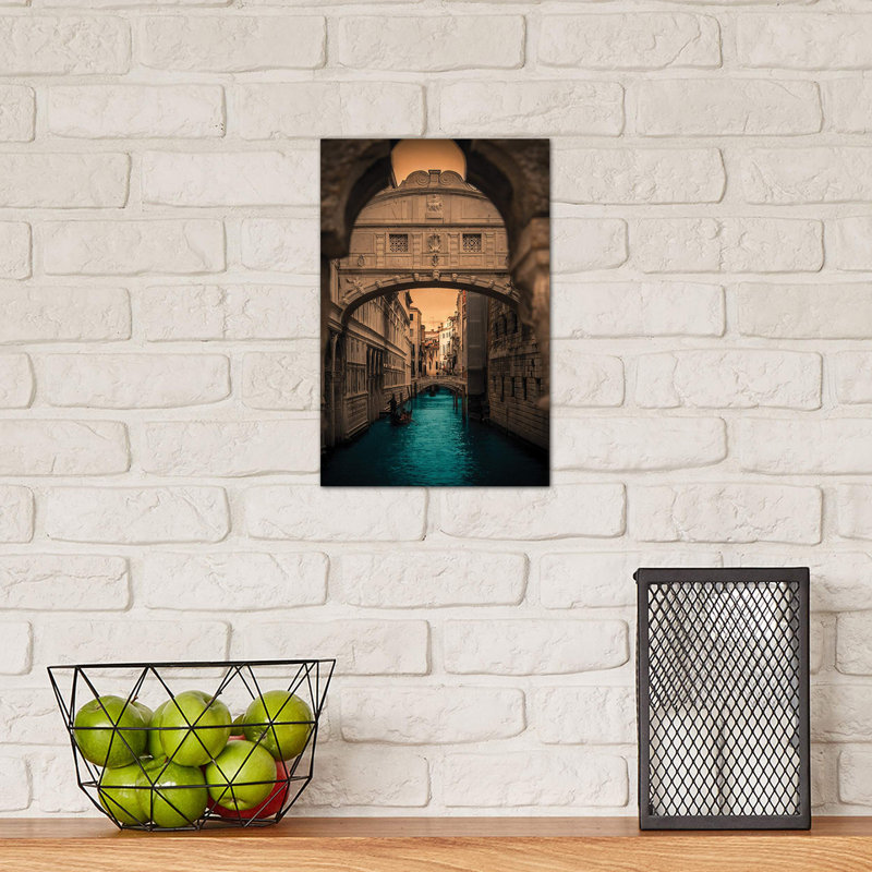 Ponte dei Sospiri, Venice 1 Piece Wrapped Canvas Wall Art, 30.48cm H x 20.32cm W x 1.91cm D