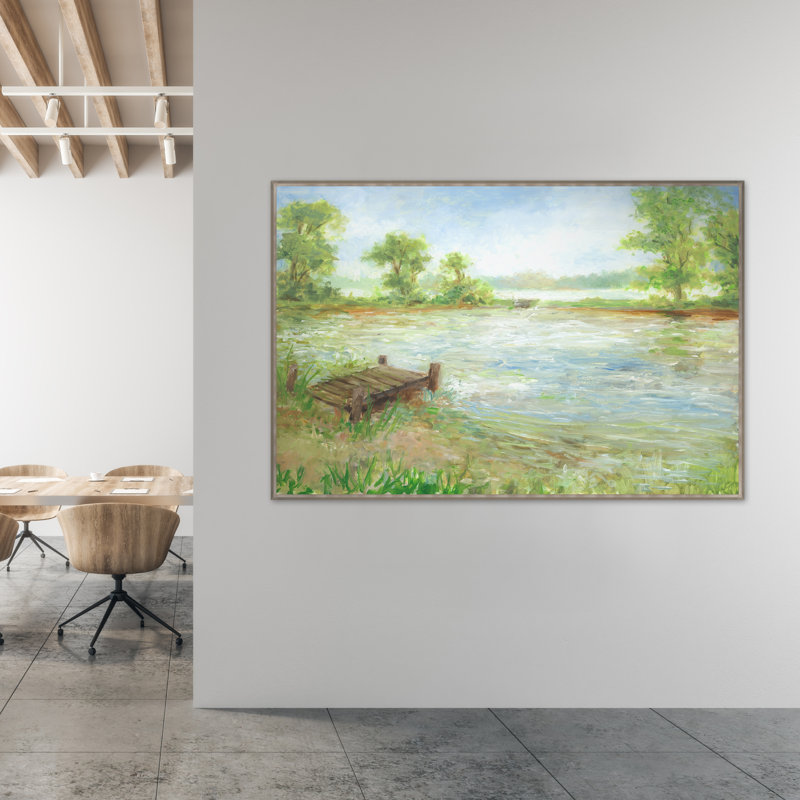 Secret Pond Painting by Mark Sargent