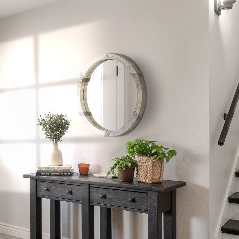 Miroir mural en bois 30,75 "