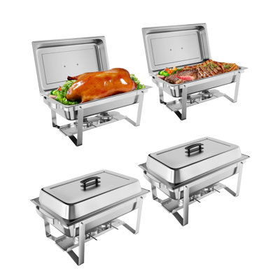 Ensemble de 4 chauffe-plats Chafing
